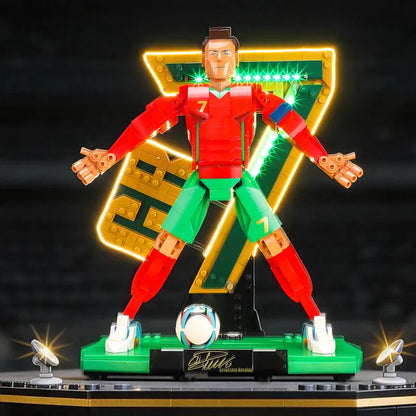 Light kit for Cristiano Ronaldo – Soccer Legend 43016 |  Green No.7 Edition