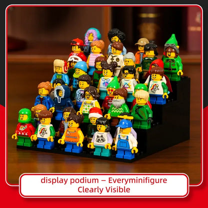 Compact 4-Tier Display Case for 36 LEGO® Minifigures | 2 Pack