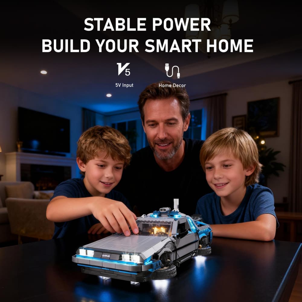 Light Kit For Back to the Future Time Machine 10300 (2 version)