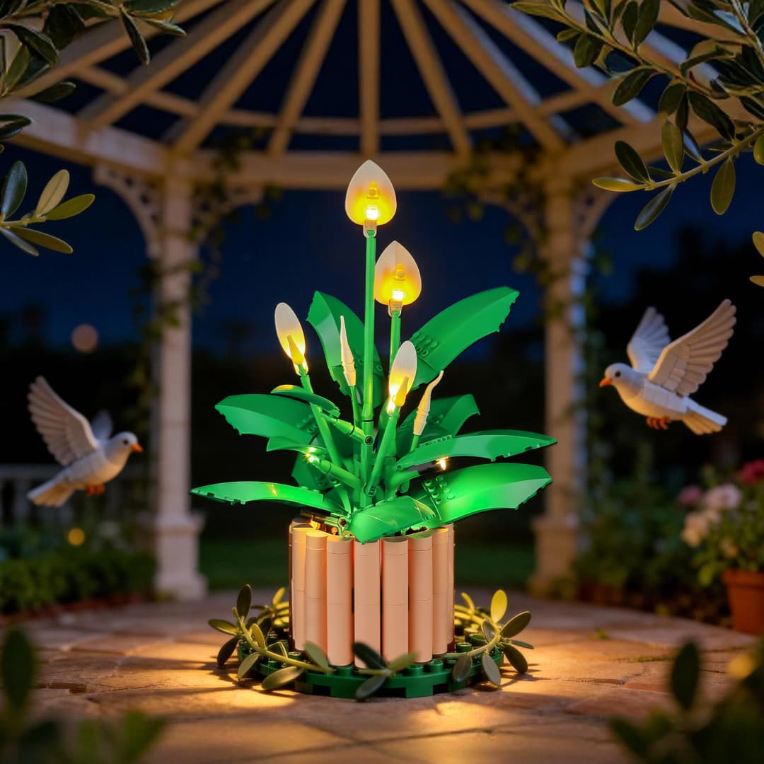 Light Kit for Peace Lily 11504- Briksmax 2.0