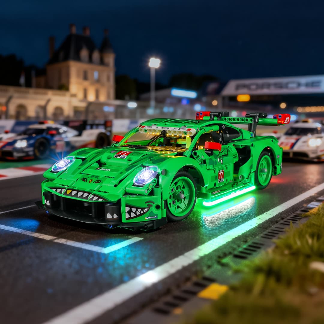 Beleuchtungssatz für Porsche 911 GT3 R REXY AO Rennwagen 42224- Briksmax 2.0