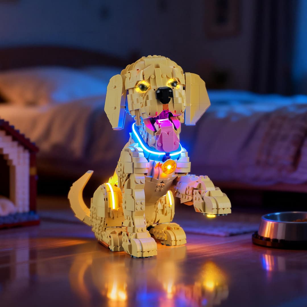 Light Kit for Golden Retriever Puppy 11384- Briksmax 2.0