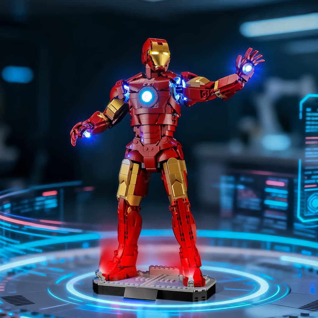 Kit d'éclairage pour Iron Man Mark 3 Collector' Edition 76344 - Briksmax 2.0