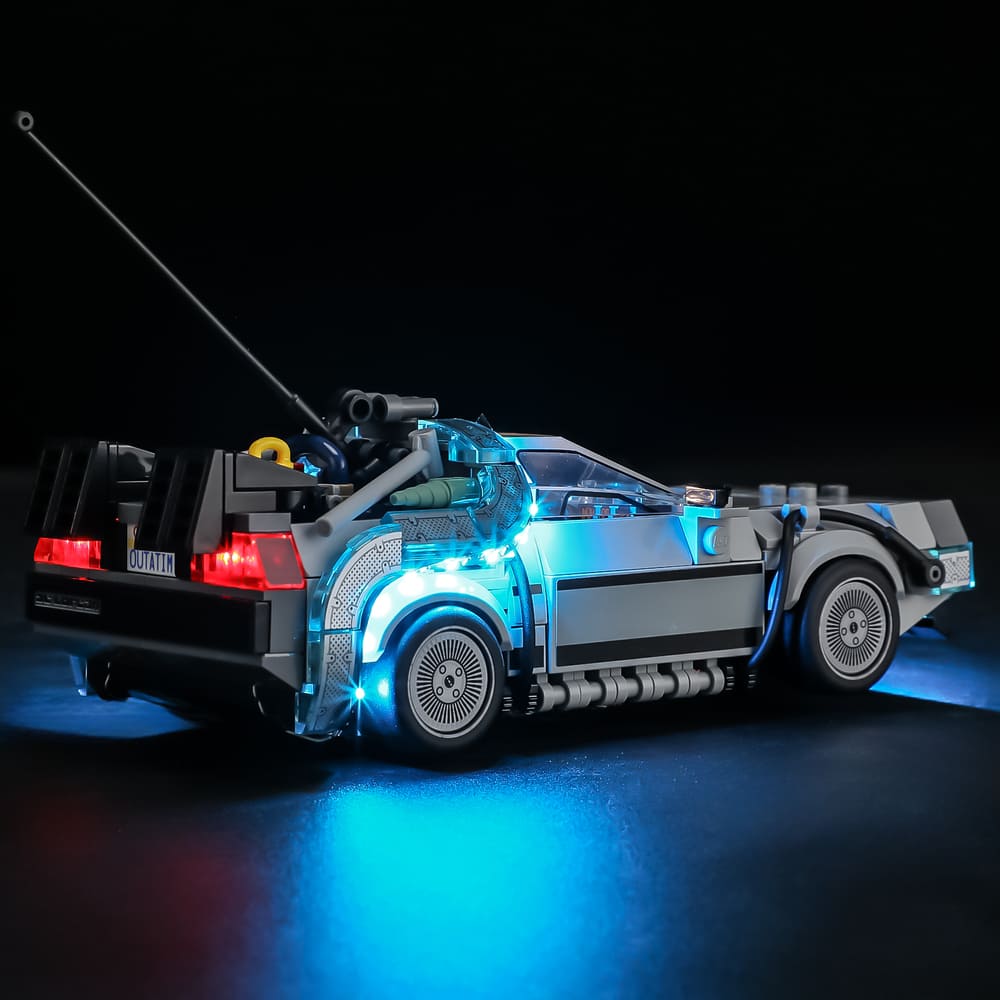 Light Kit for Time Machine from Back to the Future 77256- Briksmax 2.0【Not Final Price｜Coming Soon】