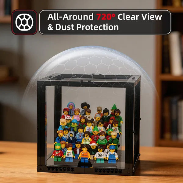 Compact 4-Tier Display Case for 36 LEGO® Minifigures | 2 Pack