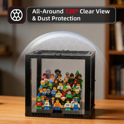 Compact 4-Tier Display Case for 36 LEGO® Minifigures | 2 Pack