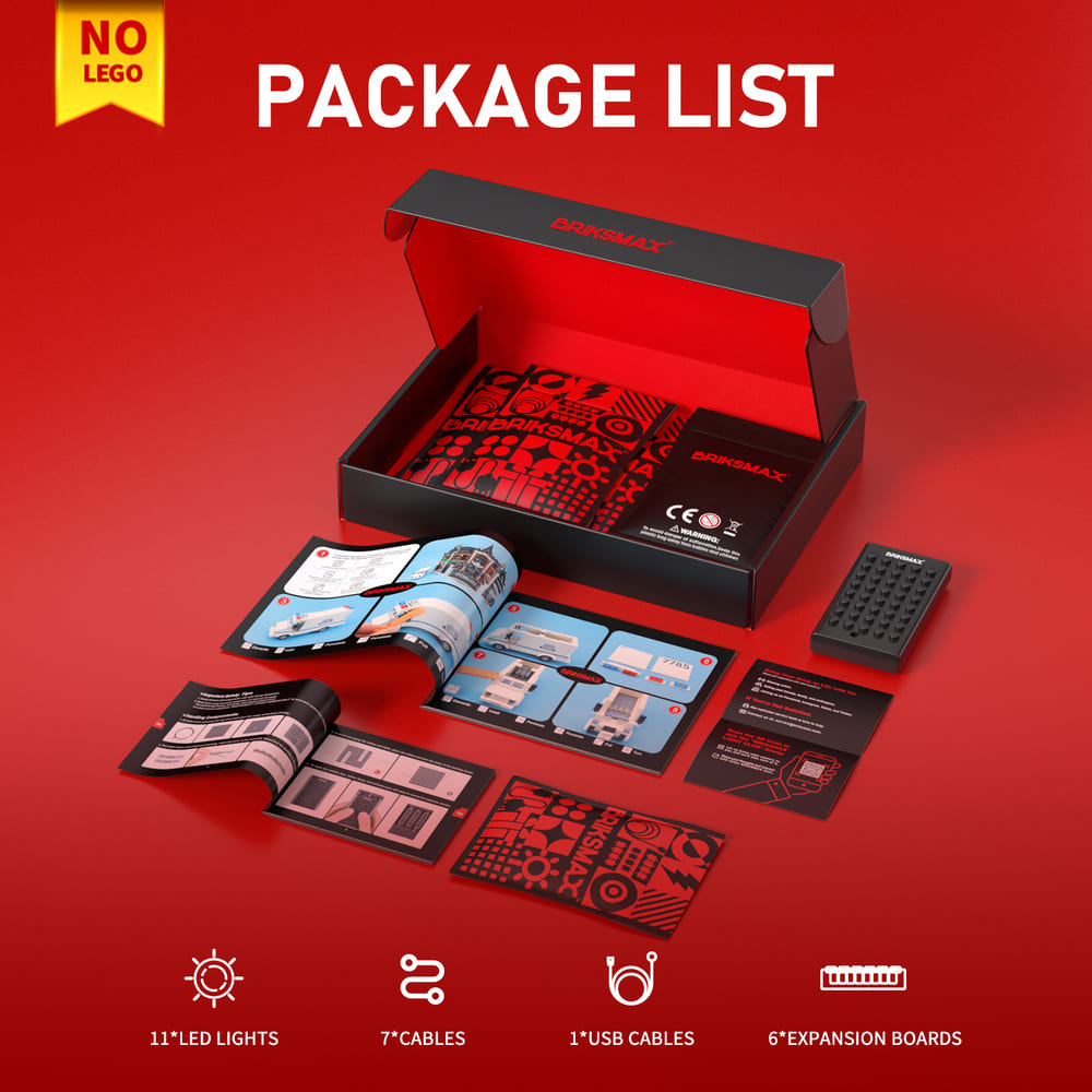 Kit d'éclairage Briksmax 2.0 pour mâchoires 21350-Briksmax