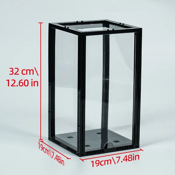 Front-Opening Display Case for LEGO® Models – 19 × 19 × 32 cm