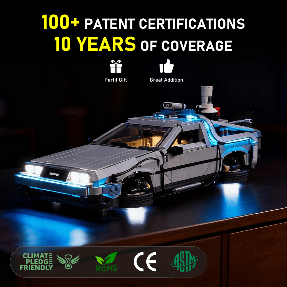 Light Kit For Back to the Future Time Machine 10300 (2 version)