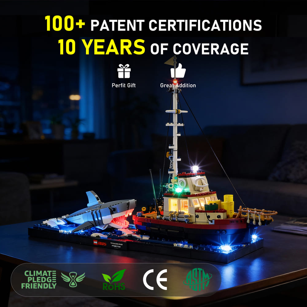 Light Kit For Jaws 21350-Briksmax 2.0