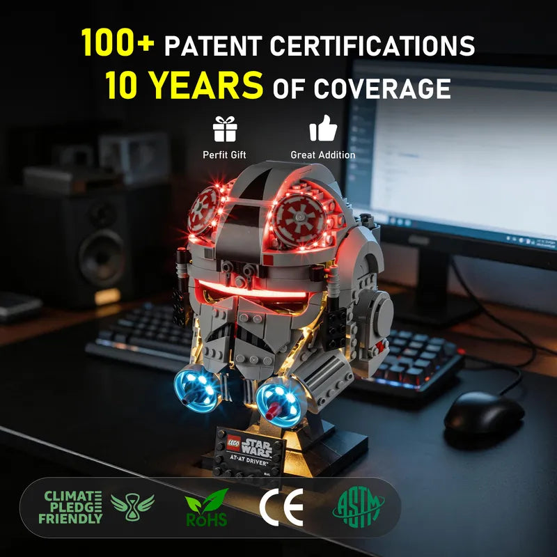 Light Kit For AT-AT Driver Helmet #75429 -Briksmax 2.0