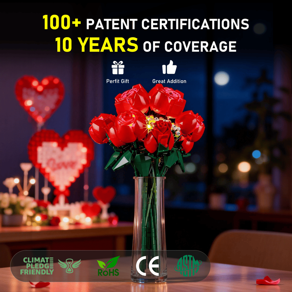 Kit d'éclairage Briksmax pour bouquet de roses 10328