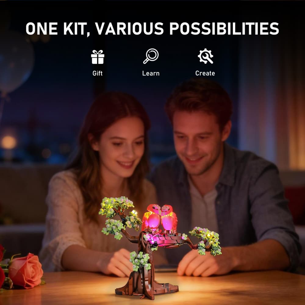 Light Kit for Love Birds 21365 - Briksmax 2.0