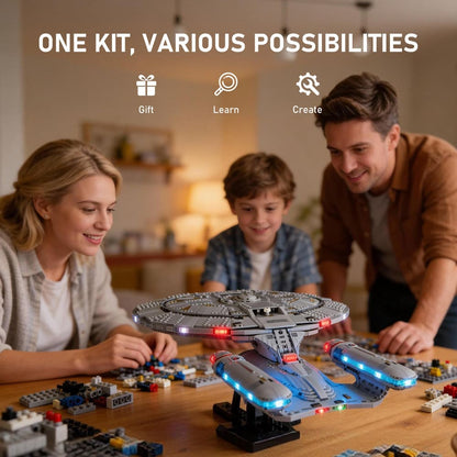 Kit d'éclairage pour Star Trek : USS Enterprise NCC-1701-D 10356 (Version standard) - Briksmax 2.0