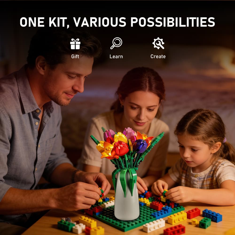 Light Kit for Tulip Bouquet 11501- Briksmax 2.0