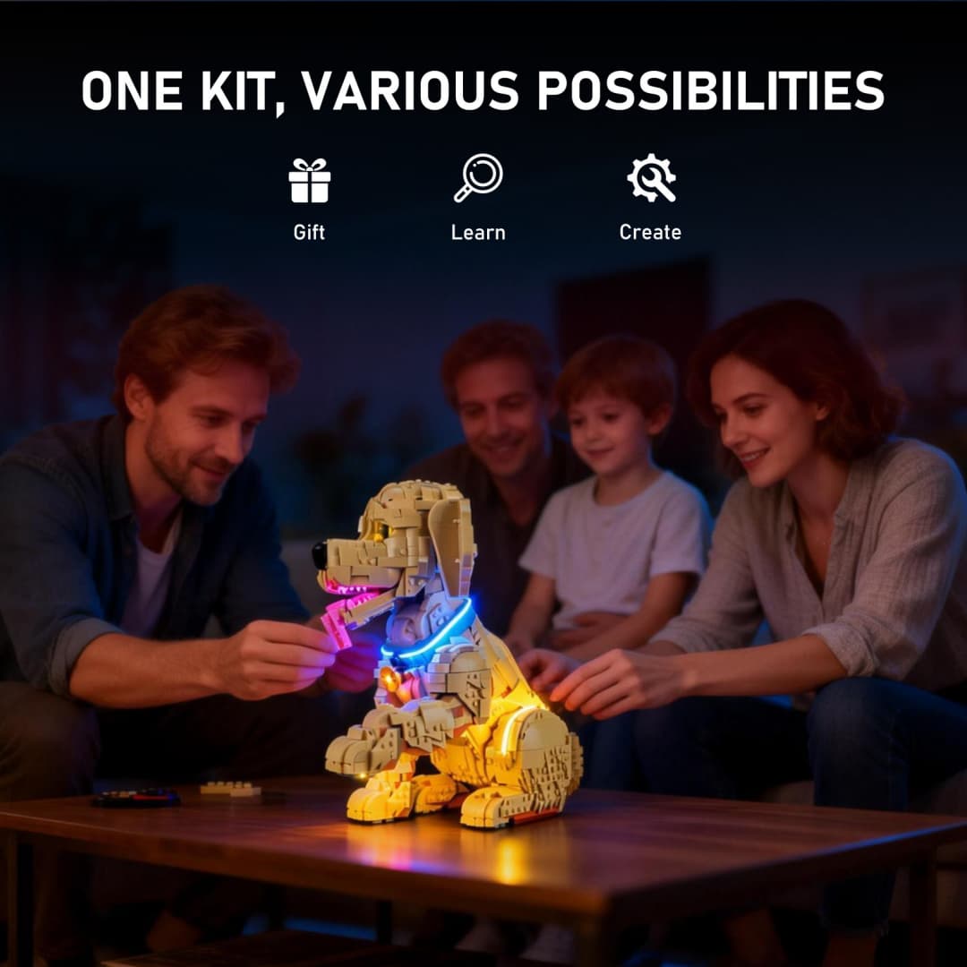 Light Kit for Golden Retriever Puppy 11384- Briksmax 2.0