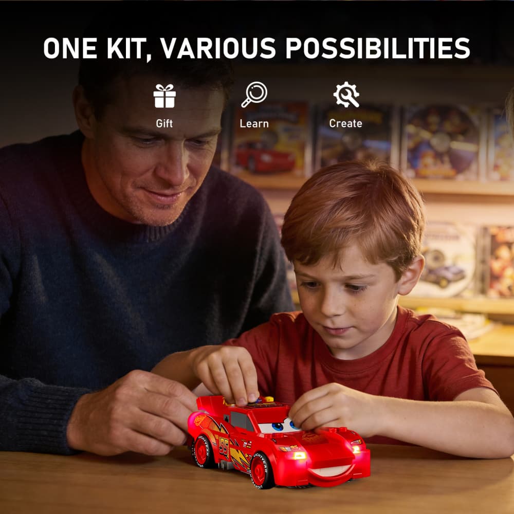 Light Kit for Lightning McQueen 77255- Briksmax 2.0