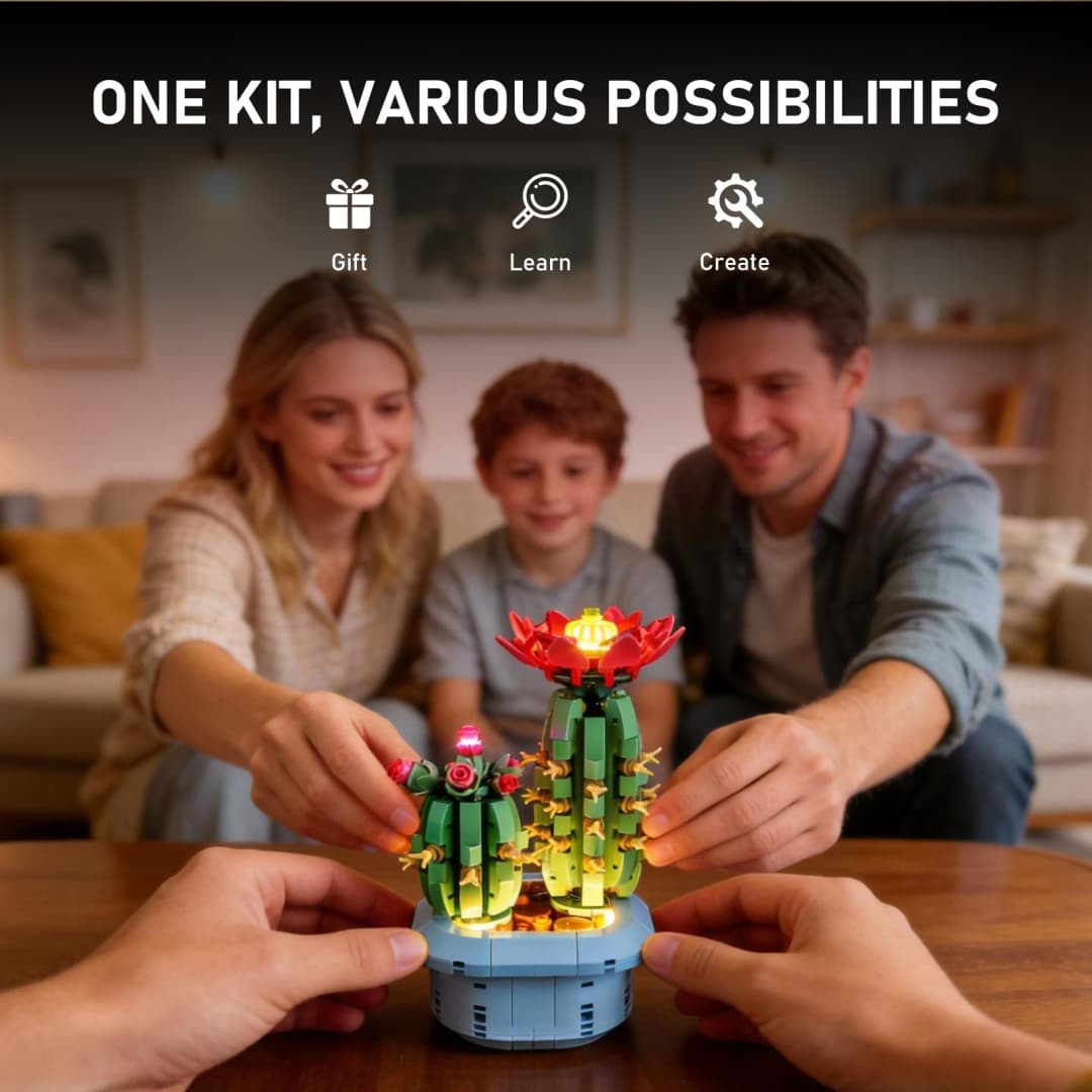 Kit d'éclairage pour cactus à fleurs 11509- Briksmax 2.0