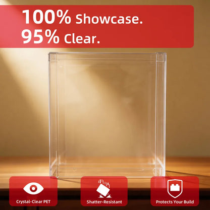 Display Case with Dust Cover(25× 25 × 25 cm) | 2 Pack