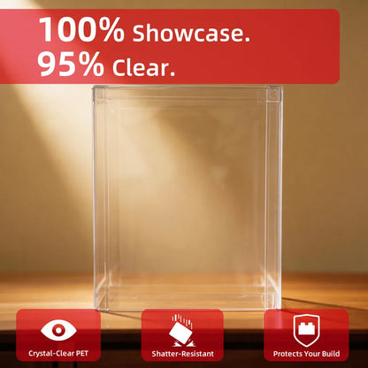 Display Case with Dust Cover(20 × 20 × 25 cm) | 2 Pack