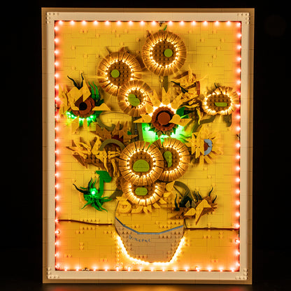 Remote Light Kit For Vincent van Gogh – Sunflowers #31215 - Briksmax 2.0