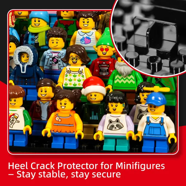 Compact 4-Tier Display Case for 36 LEGO® Minifigures | 2 Pack
