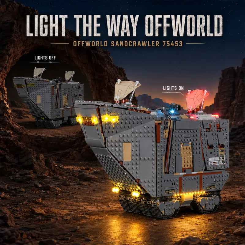 Light kit for Offworld Sandcrawler and Mudhorn 75453 | Briksmax 2.0