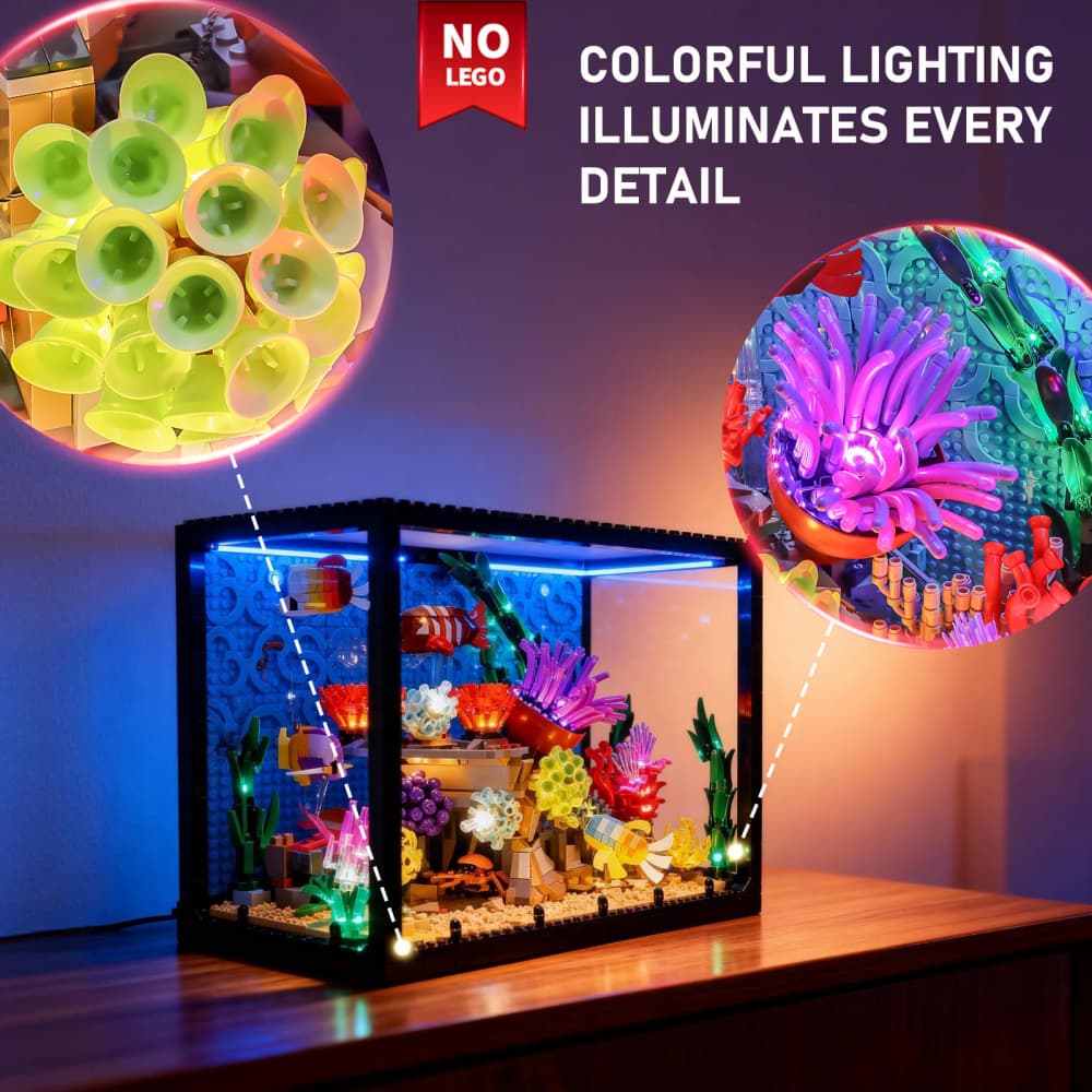 Light Kit for LEGO Tropical Aquarium 10366 – Bring the Ocean to