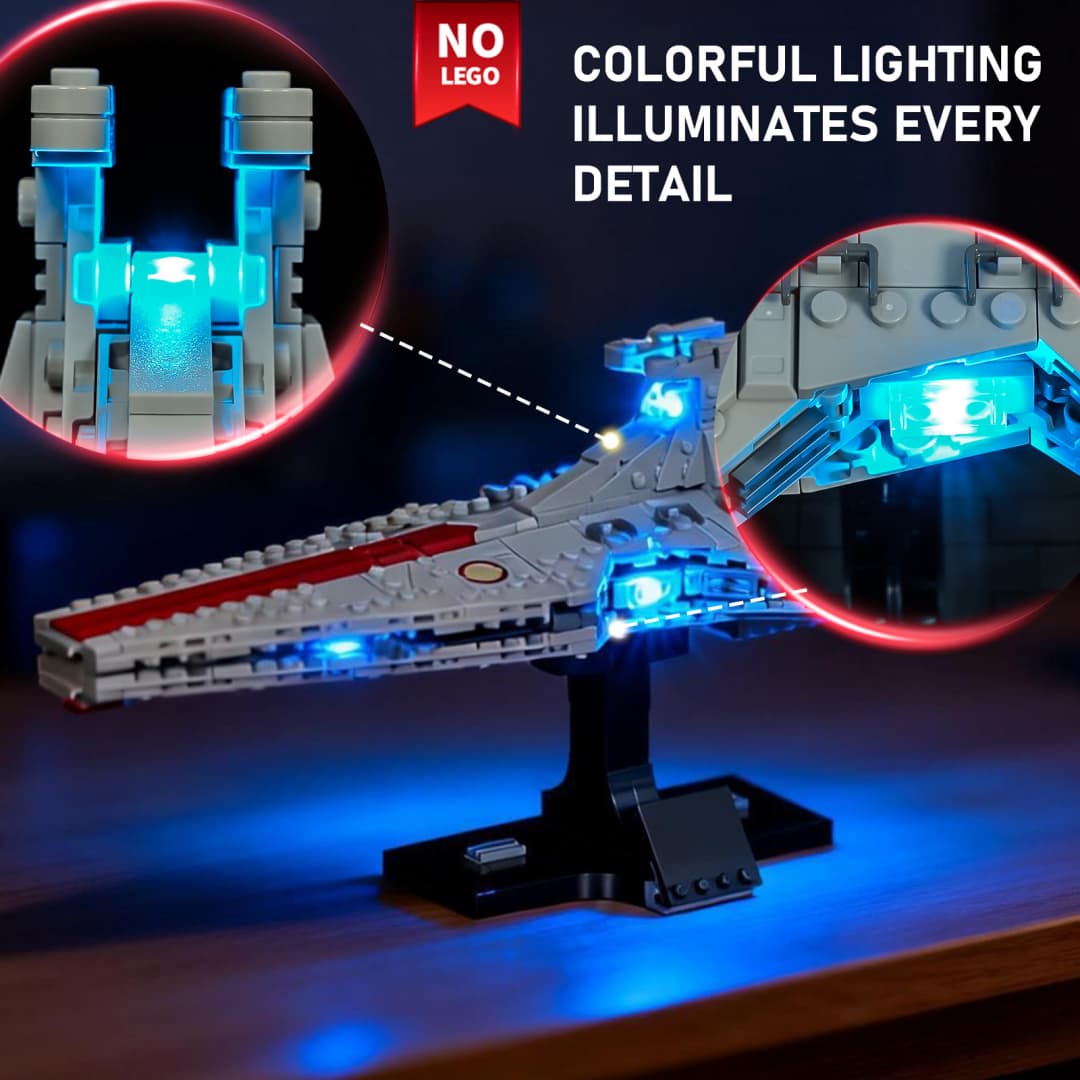 Light Kit for Venator-Class Attack Cruiser 75441 - Briksmax 2.0