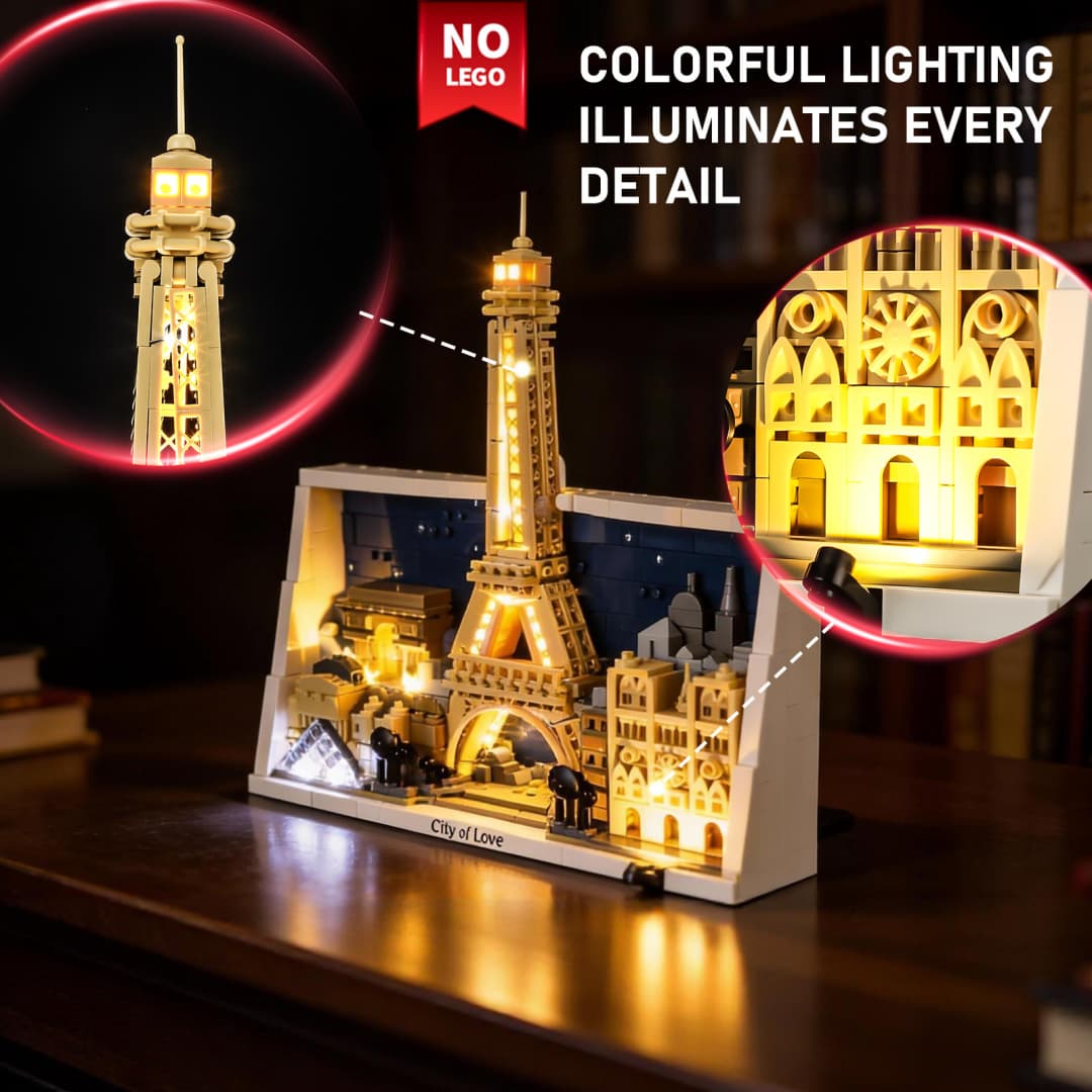 Light Kit for Paris – City of Love 21064 - Briksmax 2.0