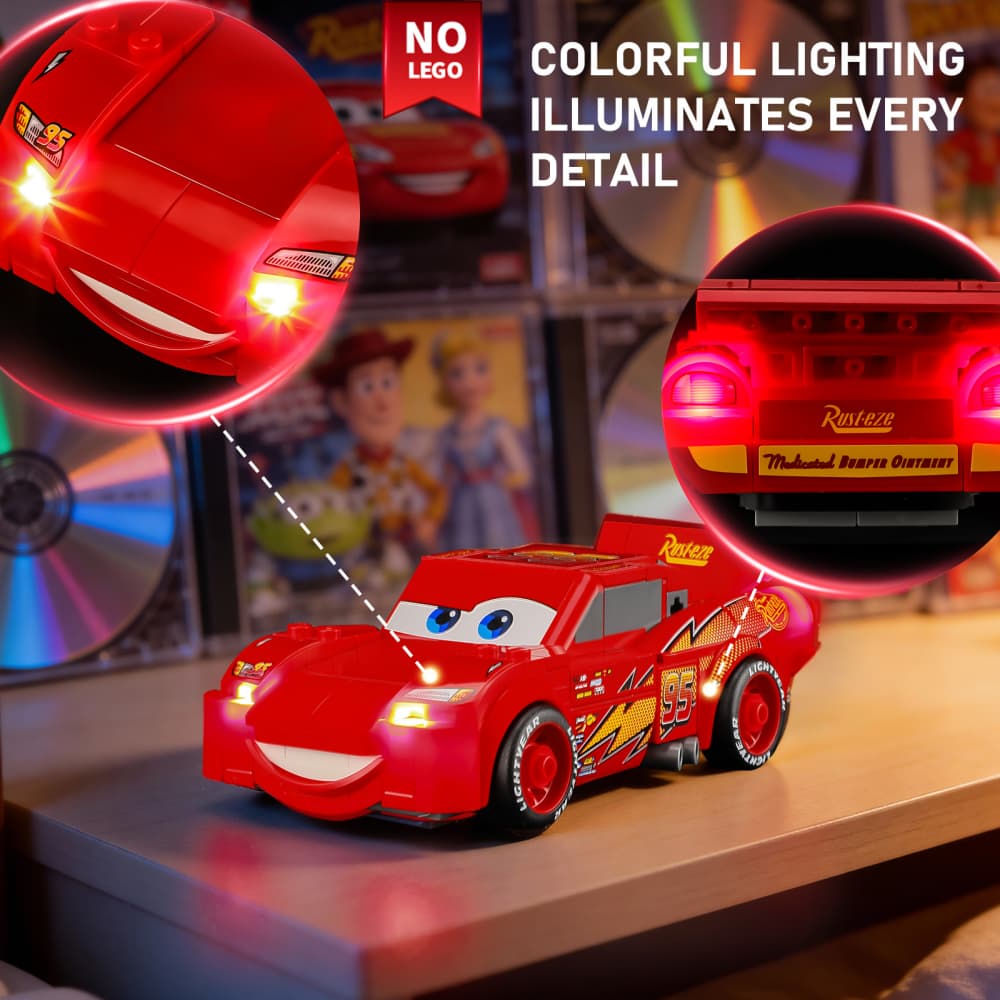 Light Kit for Lightning McQueen 77255- Briksmax 2.0