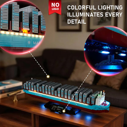 Light Kit for Maersk Dual-Fuel Container Vessel 40955 - Briksmax 2.0
