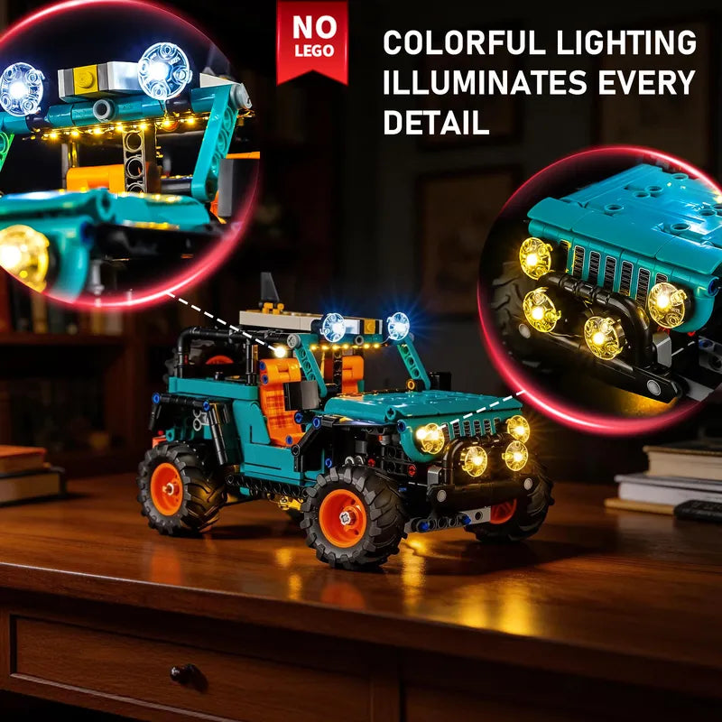 Light Kit for Jeep Wrangler Rubicon 42227 - Briksamx 2.0