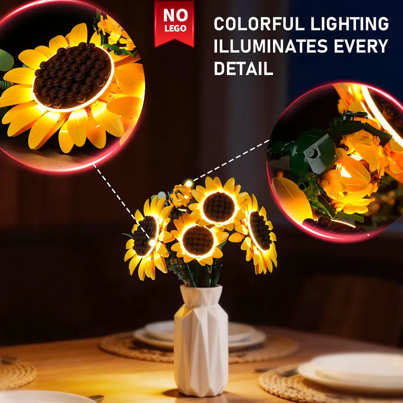 Light Kit for Sunflower Bouquet 11502 - Briksmax 2.0