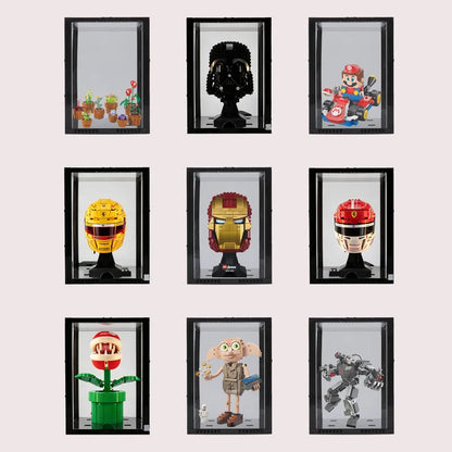 Lighted Front-Opening Display Case for LEGO® Models – 19 × 19 × 24 cm