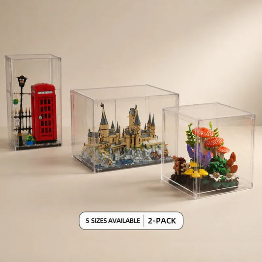 Clear PET Dust Cover for Brick Models – Multiple Sizes | 2 Pack