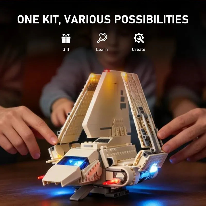 Light kit for Imperial Lambda-Class Shuttle 75459