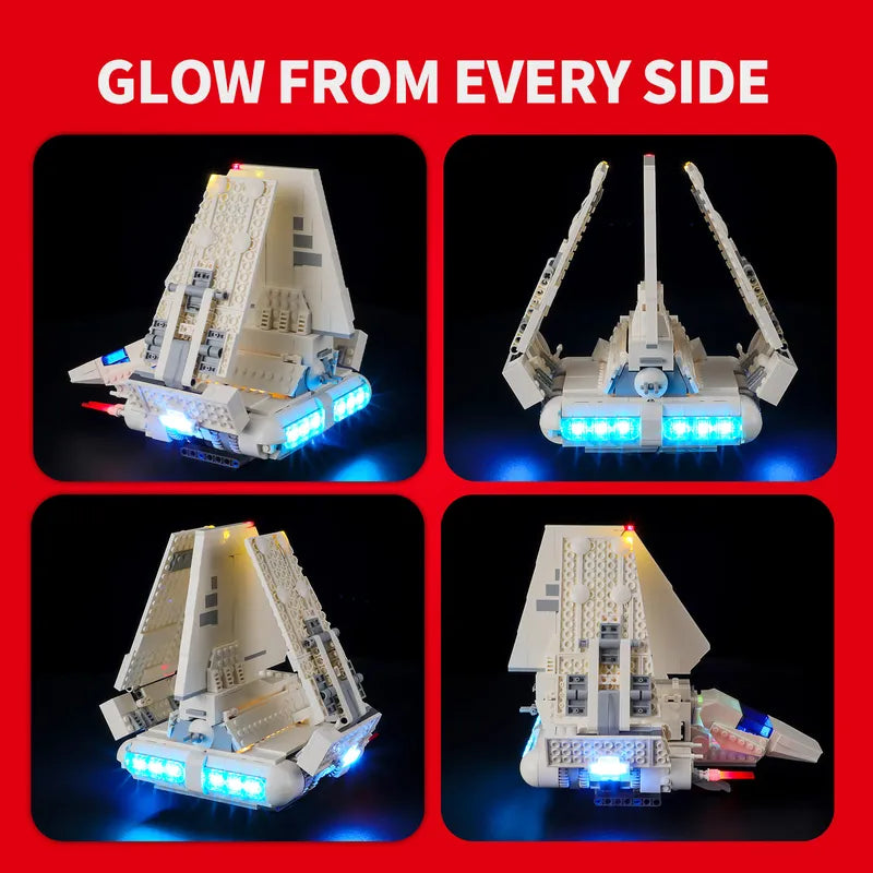 Light kit for Imperial Lambda-Class Shuttle 75459