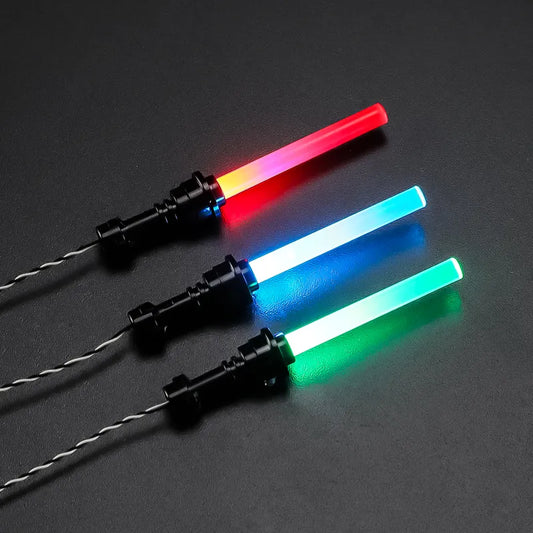 Star Wars Lightsaber LED Kit Bundle – Red / Green / Blue + Expansion Board, USB & Cables