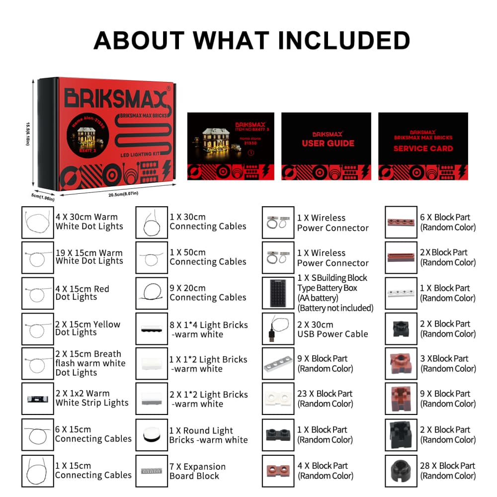 Light Kit For Home Alone 21330-BriksMax 2.0