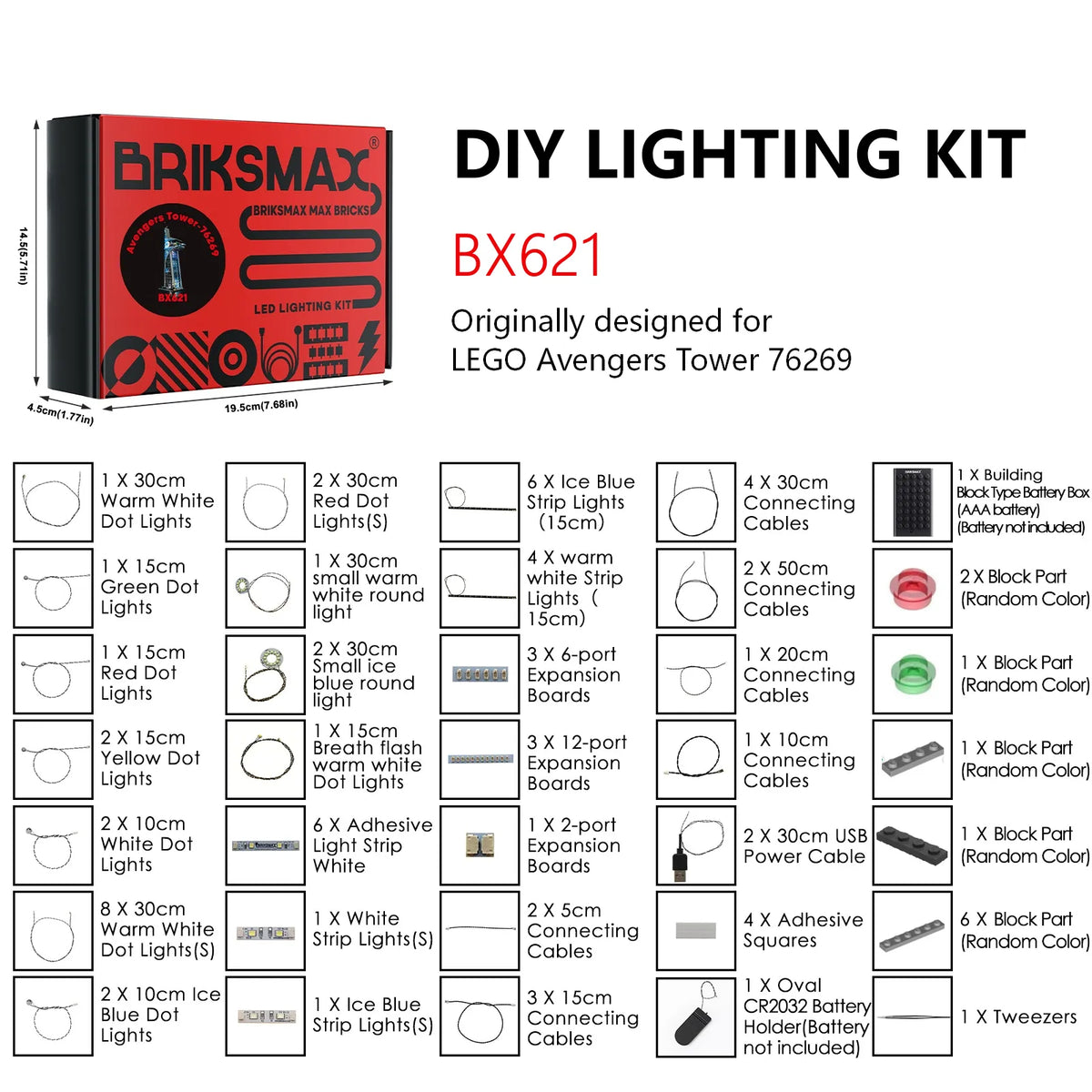 DIY Mega Pack – Lighting Kits for LEGO Builds