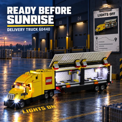 Light Kit For LEGO Delivery Truck 60440-Briksmax