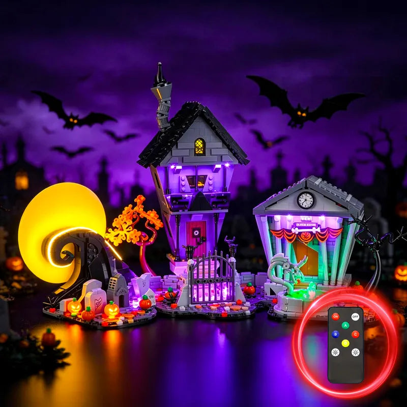 Remote Light kit for Disney Tim Burton's The Nightmare Before Christmas 21351 - Briksmax 2.0