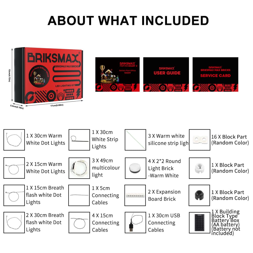Light Kit for Santa's Post Office 10339（Breathing Lights）- Briksmax 2.0