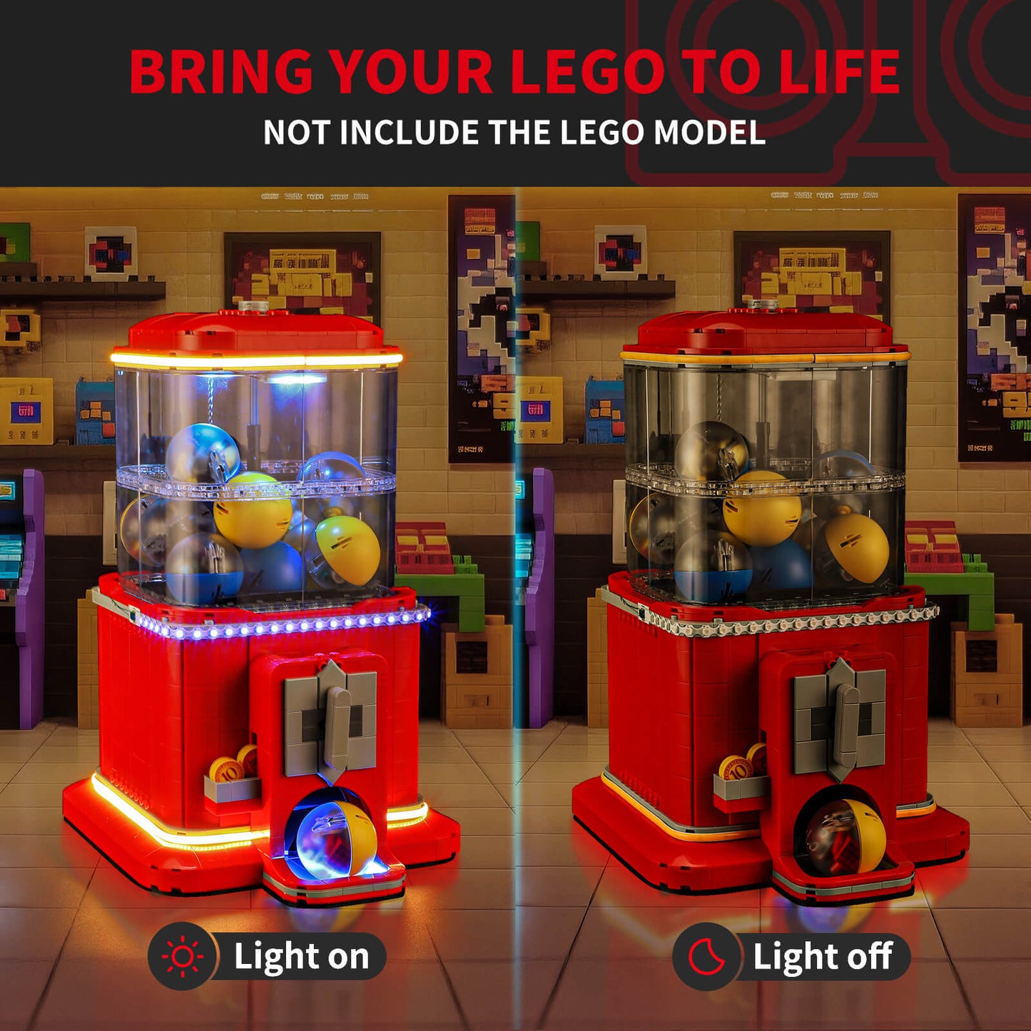 Briksmax 2.0 Light Kit For Minifigure Vending Machine #21358
