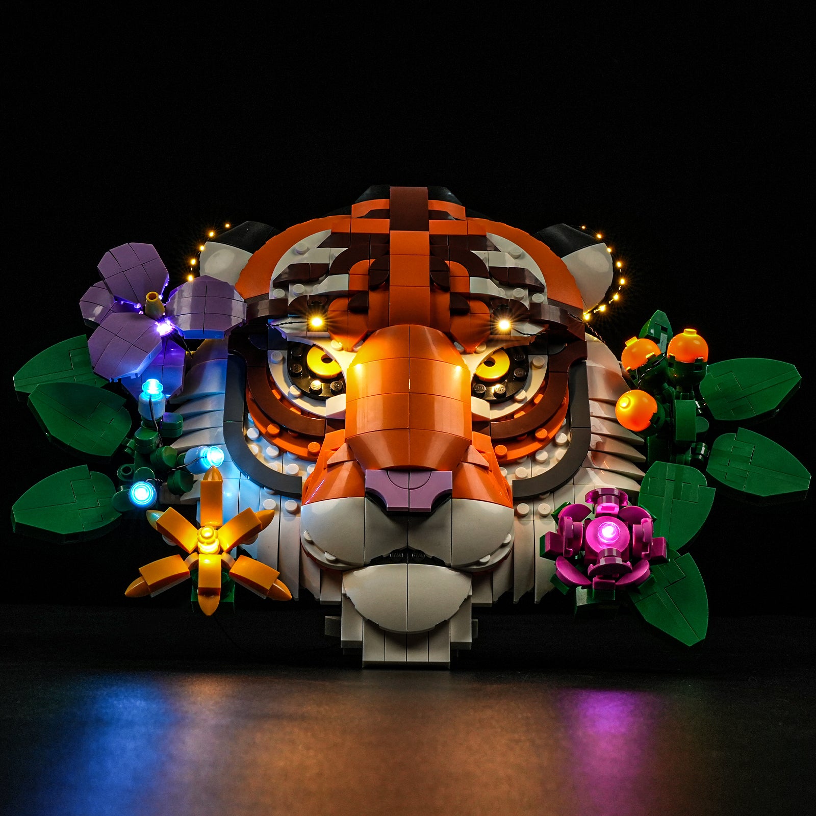 JEKCA Tigre 01S: Kit Mattoncini Da 980+ Pezzi, Scultura Da Costruire