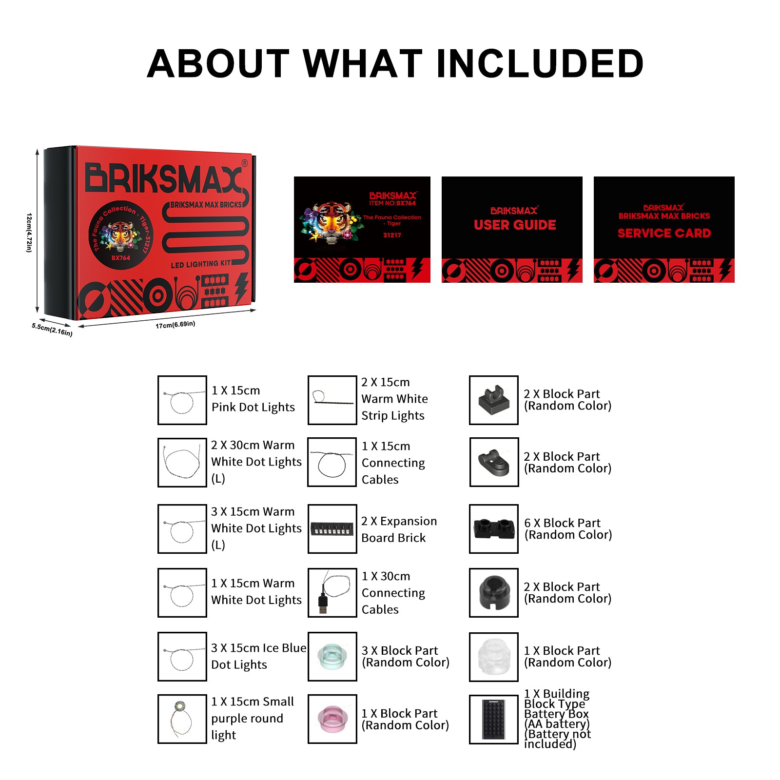 Briksmax 2.0 Light Kit For The Fauna Collection - Tiger #31217