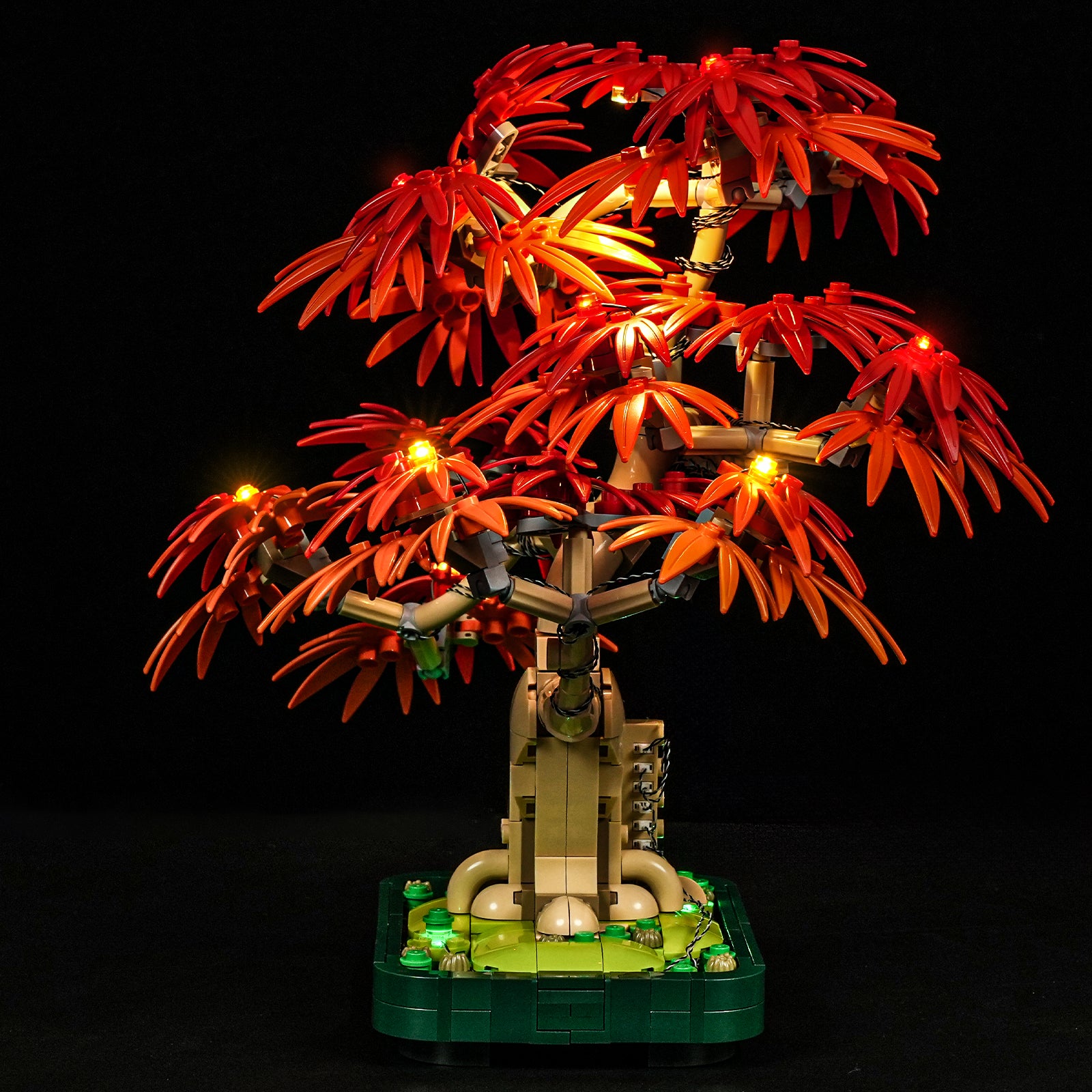 lego bonsai tree led lights Briksmax 2.0 LED Light Kit for LEGO Japanese Red Maple Bonsai Tree #10348