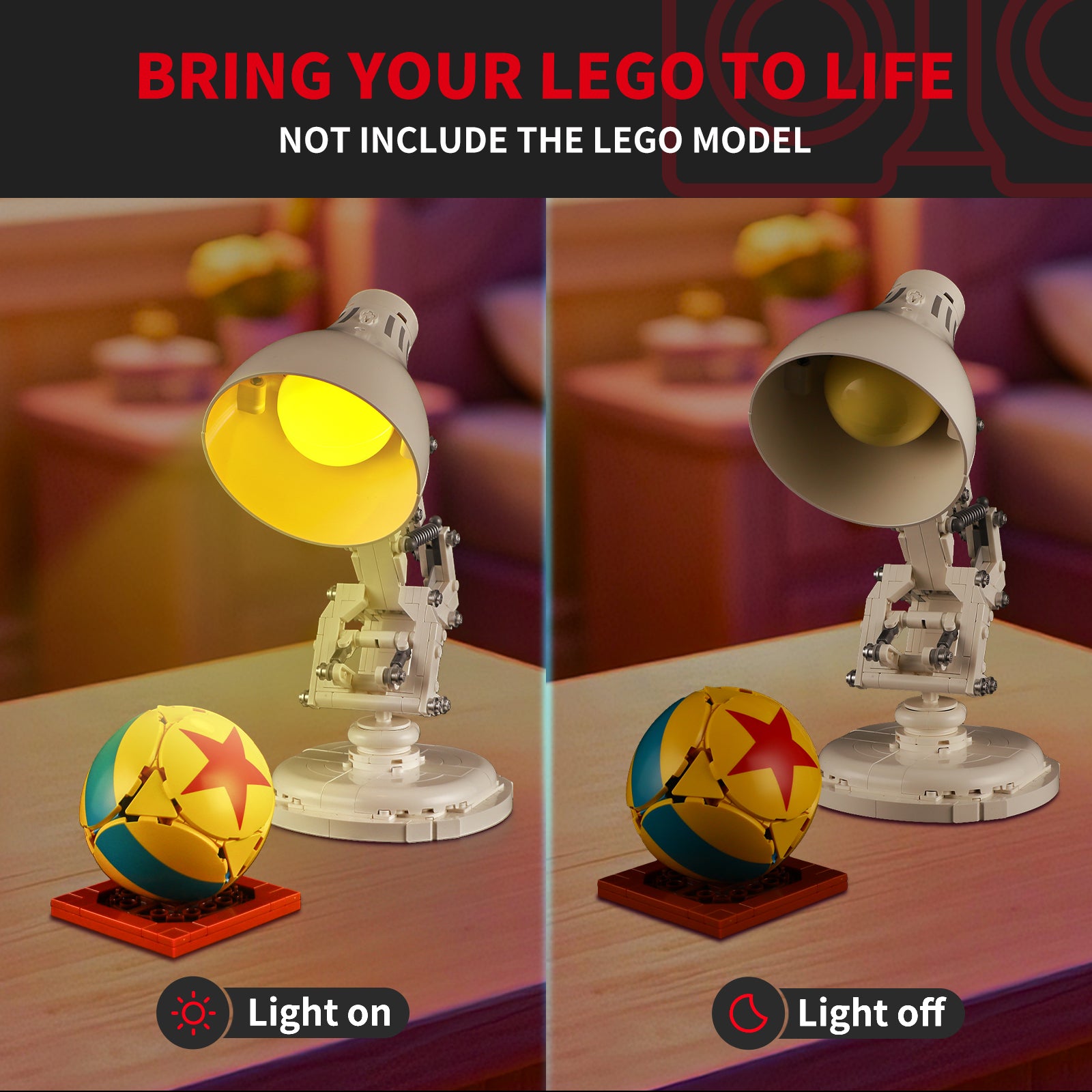 Briksmax  Light Kit For LEGO Disney Pixar Luxo Jr. #21357-3