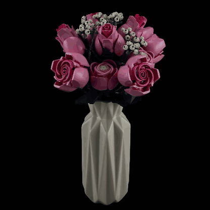 Light Kit For Bouquet of Pink Roses #10374- Briksmax 2.0